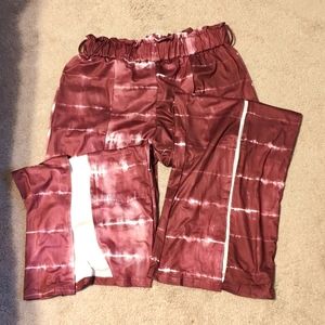 Split hem wide leg pants